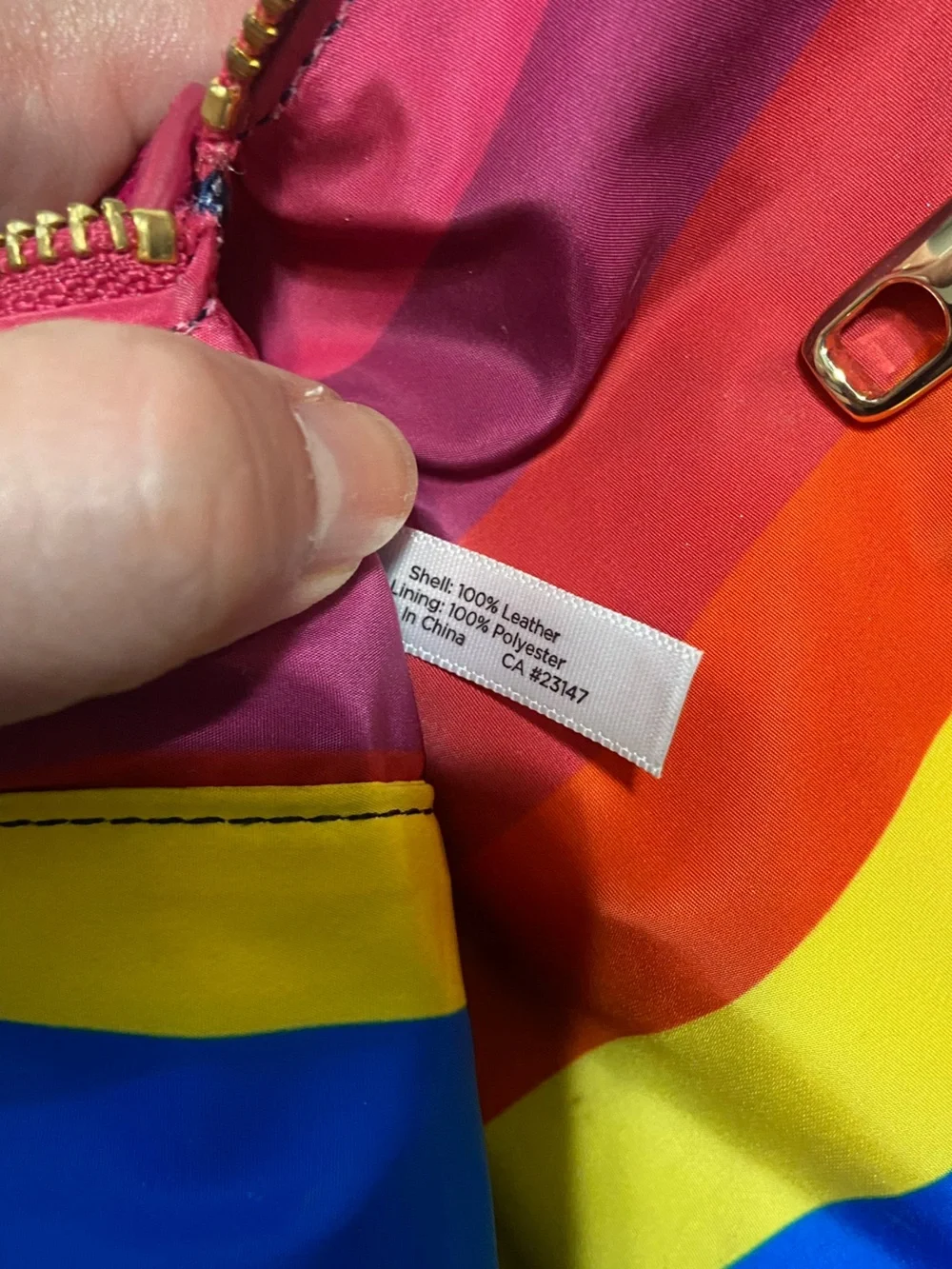 Talbots pouch rich magenta